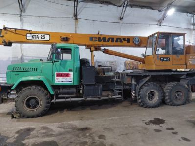 Бренд: АВТОКРАН "КТА-25" НА ШАССИ "КРАЗ 63221"; Гос. номер: 987BI01