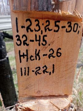 Лесопродукция (древесина на корню) Аманкарагайского лесничества, расположенная в квартале 1 выдел 23,25-30,32-45  деляна № 3