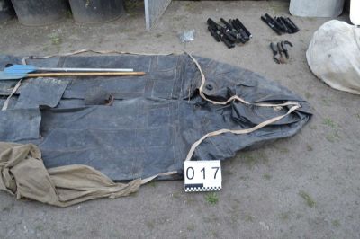 Вещевое и ннженерное имущество (машинка для стрижки волос механическая, колодка обувная, лодка НЛ-8, линь морской, плавательный костюм МПК, резервуар для воды РВД-100, бурдюк ранцевый РДВ-12,5, маскировочный комплект) в кол-ве. 59 шт. находящегося в РГУ «Воинская часть 6637 НГ РК» г.Петропавловск, ул.Ярослава Гашека, д.20 и РГУ «АНГ РК» г.Петропавловск , ул.Ж.Кизатова, д.6.