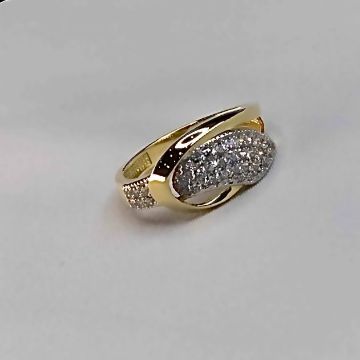 Кольцо с фианитами