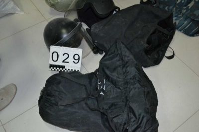 Индивидуальные средства защиты  (шлем противоударный, комплект защитных щитков, палка специальная, бронежилет) в кол-ве. 3 к-т. и 7 шт. находящегося в РГУ «Воинская часть 5451 НГ РК» г.Караганда, 14 мкр., Северная промзона, 42 уч.квартал, стр. 8 участок.