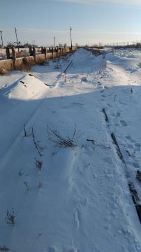 Железнодорожный путь №36 на станции Акадыр Карагандинской области